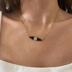 Black eye necklace