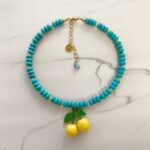 Cherries necklace, 90s style jewelry brand , jewllery collection