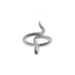 Snake ring (silver tone)