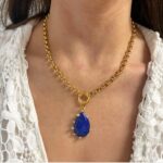 Lapis Tear necklace