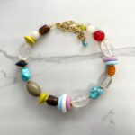 Heraclia necklace Aqua