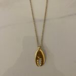 Crab charm necklace