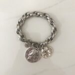 Two coin amore bracelet