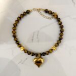 gold heart necklace , jewllery collection , luxury jewllery brand , amazing statement jewllery , puffed heart necklace , grecmuse