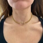 Carabiner chain necklace 40 cm