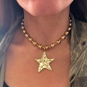 star necklace , 90s style jewllery , jewllery brand , unique collection , amazing trendy jewllery , grecmuse