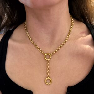 charm holder chain ,chains collection , bold statement jewllery , greek jewllery brand , chain bracelet , grecmuse, κοσμηματα