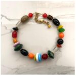 Heraclia necklace forest beads