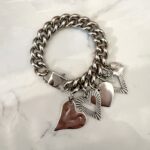 Hesteria heart charms bracelet