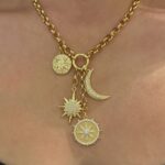 Cosmic Glory multi charms necklace