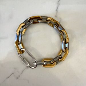 chains collection , bold statement jewllery , greek jewllery brand , carabiner chain bracelet , grecmuse, κοσμηματα