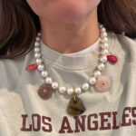 Stamatia charms necklace warm tones