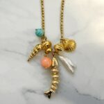summer jewllery , fish charm necklace , gold charm necklace , jewllery brand collection , necklace for woman