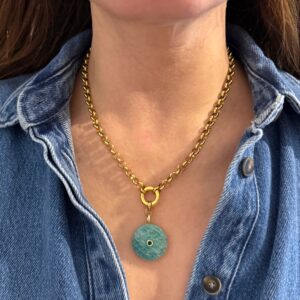 amazonite necklace, trendy jewllery brand , amazing jewelry collection , greek designers , grecmuse