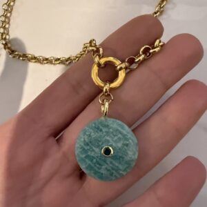 amazonite necklace, trendy jewllery brand , amazing jewelry collection , greek designers , grecmuse