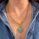 heart necklace, trendy jewllery brand , amazing jewelry collection , greek designers , grecmuse