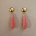 Pink amore earrings