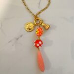 long summer necklace, amazing jewllery collection , unique handmade trendy jewllery , colorful necklace, grecmuse , ceramic beads necklace , greek designers