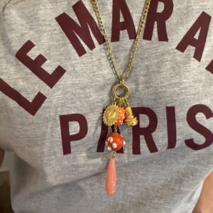 long summer necklace, amazing jewllery collection , unique handmade trendy jewllery , colorful necklace, grecmuse , ceramic beads necklace , greek designers