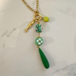 long summer necklace, amazing jewllery collection , unique handmade trendy jewllery , colorful necklace, grecmuse , ceramic beads necklace , greek designers