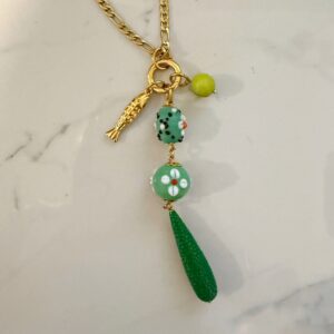 long summer necklace, amazing jewllery collection , unique handmade trendy jewllery , colorful necklace, grecmuse , ceramic beads necklace , greek designers