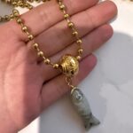 long fish pendant necklace
