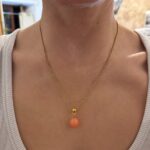 Mathilda necklace peach