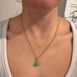 Mathilda necklace aqua mint