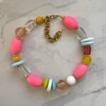 Heraclia necklace pastel