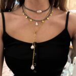 June lariat hematite set